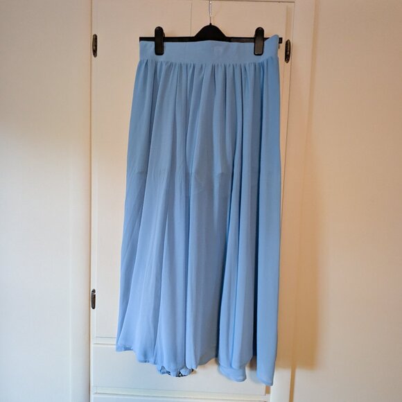Torrid Blue Chiffon Maxi Skirt | L - Picture 2 of 4
